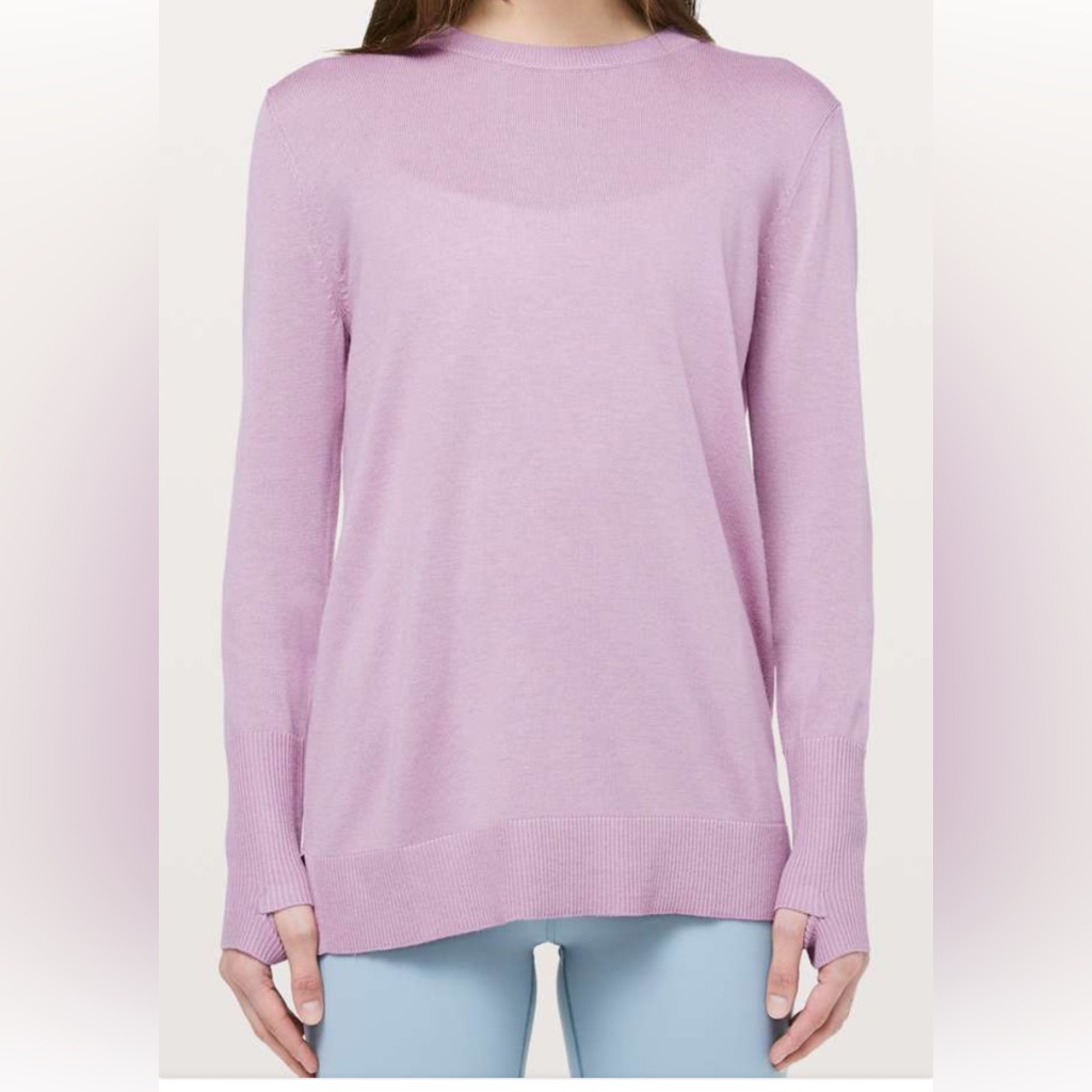 Lululemon Athletica Lilac Crew Neck Sweater